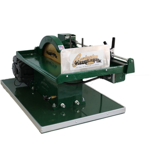 Image of Covington Engineering Covington Engineering 10" Trim Saw With Power Feed and Hood  - Lapidary Mart